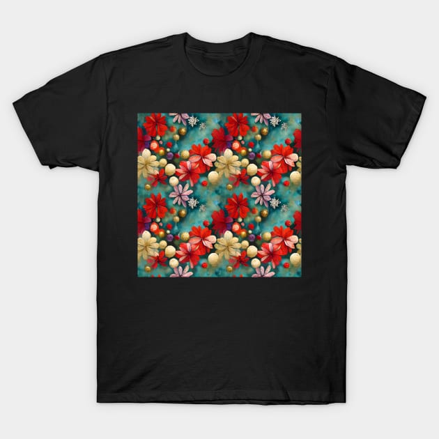 dreamy floral christmas T-Shirt by Eleam Junie